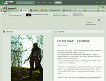Tablet Screenshot of kyoyaxl.deviantart.com