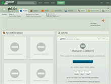 Tablet Screenshot of gb9304.deviantart.com
