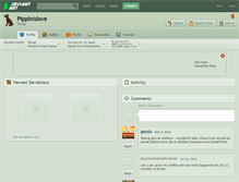 Tablet Screenshot of pippinislove.deviantart.com