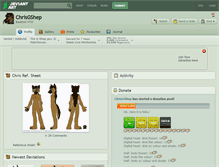 Tablet Screenshot of chrisgshep.deviantart.com