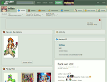 Tablet Screenshot of lolitaa.deviantart.com