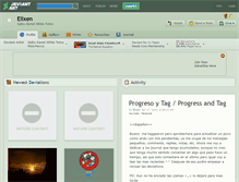 Tablet Screenshot of elixen.deviantart.com