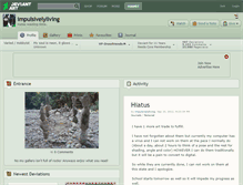 Tablet Screenshot of impulsivelyliving.deviantart.com