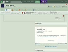 Tablet Screenshot of lykoslycaon.deviantart.com
