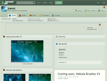 Tablet Screenshot of juanez.deviantart.com