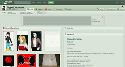 Desktop Screenshot of flippedoutsoldier.deviantart.com