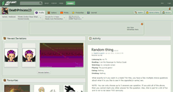 Desktop Screenshot of deathprincess23.deviantart.com