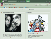 Tablet Screenshot of elvesatemyramen.deviantart.com