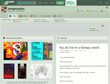 Tablet Screenshot of mongoosquilax.deviantart.com