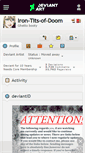 Mobile Screenshot of iron-tits-of-doom.deviantart.com