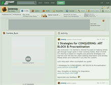 Tablet Screenshot of jonesray.deviantart.com