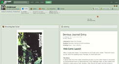 Desktop Screenshot of cinderscar.deviantart.com