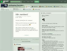 Tablet Screenshot of junkazama-fanclub.deviantart.com
