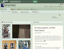 Tablet Screenshot of mercury-dreams.deviantart.com
