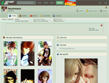 Tablet Screenshot of heyxmoonx.deviantart.com