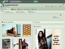 Tablet Screenshot of jensstockcollection.deviantart.com