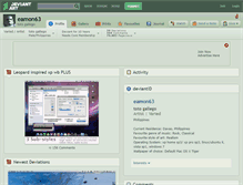 Tablet Screenshot of eamon63.deviantart.com