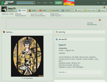 Tablet Screenshot of hara19.deviantart.com