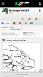 Mobile Screenshot of lesdragonnes34.deviantart.com