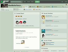 Tablet Screenshot of blackbutlerfanz.deviantart.com