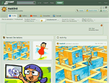 Tablet Screenshot of masklin8.deviantart.com