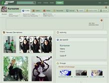 Tablet Screenshot of kurounoe.deviantart.com