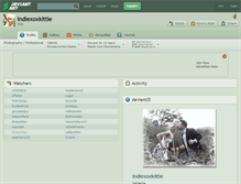 Tablet Screenshot of indiexoxkittie.deviantart.com