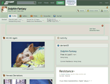 Tablet Screenshot of dolphin-fantasy.deviantart.com