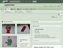 Tablet Screenshot of lightspeeddash.deviantart.com