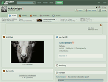 Tablet Screenshot of luckydesigns.deviantart.com