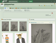 Tablet Screenshot of caffeinated-freya.deviantart.com