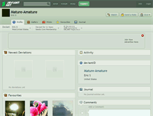 Tablet Screenshot of mature-amature.deviantart.com
