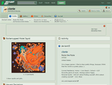 Tablet Screenshot of clonie.deviantart.com