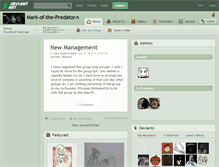 Tablet Screenshot of mark-of-the-predator.deviantart.com