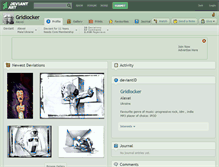 Tablet Screenshot of gridlocker.deviantart.com