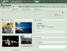 Tablet Screenshot of colddusk.deviantart.com
