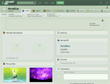 Tablet Screenshot of nenablue.deviantart.com