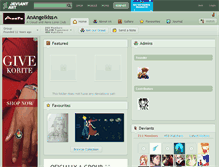 Tablet Screenshot of anangelkiss.deviantart.com