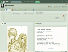 Tablet Screenshot of michiko-rose.deviantart.com