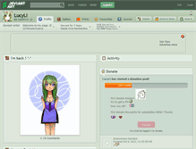 Tablet Screenshot of lucyli.deviantart.com