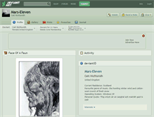 Tablet Screenshot of mars-eleven.deviantart.com