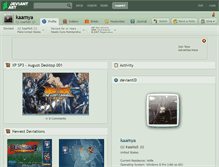 Tablet Screenshot of kaamya.deviantart.com