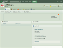 Tablet Screenshot of exit74designs.deviantart.com