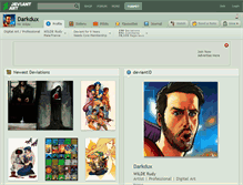 Tablet Screenshot of darkdux.deviantart.com