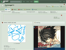 Tablet Screenshot of hawkangel13.deviantart.com