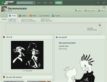 Tablet Screenshot of discommunicator.deviantart.com