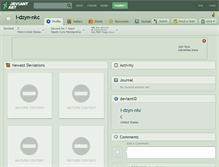 Tablet Screenshot of i-dzyn-nkc.deviantart.com