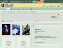 Tablet Screenshot of heidibluegirl.deviantart.com