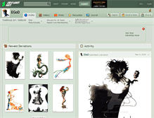 Tablet Screenshot of egod.deviantart.com