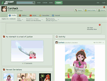 Tablet Screenshot of curchack.deviantart.com